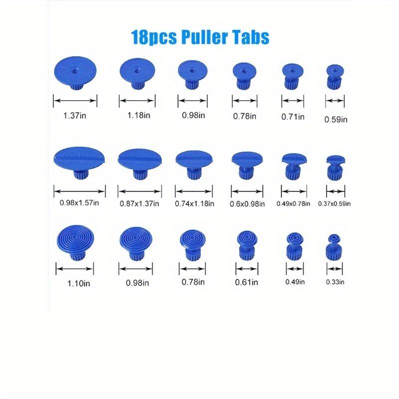 Car Dent Puller T Dent Repair Tool Auto Repair Sheet Metal Kit Slide Hammer Reverse Hammer Glue +18pcs Glue Puller