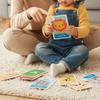 Baby Educational Flashcards Color Number Shape Animal Alphabet Word Learning Cards