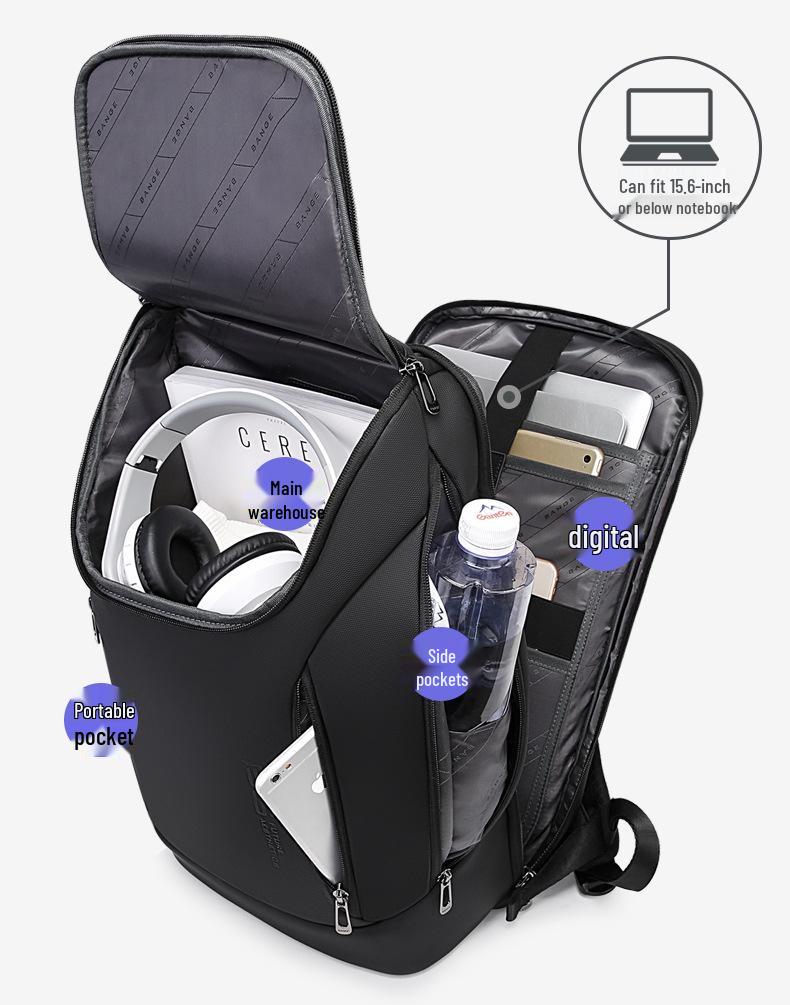 BANGE Men's Large Capacity Korean Business Travel Backpack