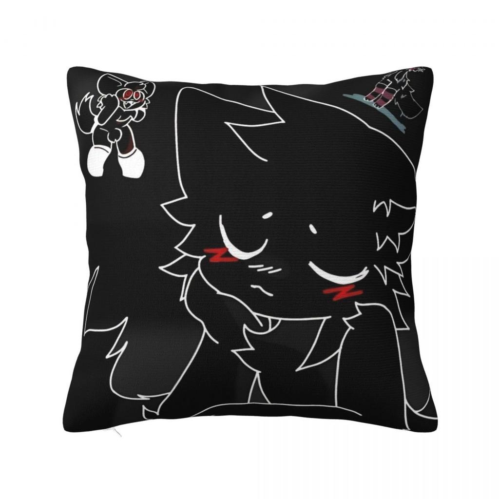 Boykisser Silly Cat Square Pillow Covers Home Cartoon Cushion Cover Creative Pillow Cover 40*40