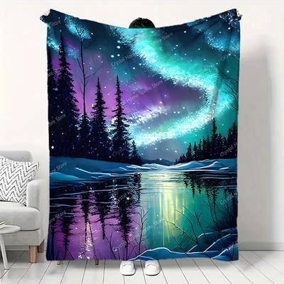 Colorful Starry Sky Flannel Blanket Sofa Lunch Soft Break Blankets Children Student Christmas Kids Gift,Office Couch Chair Bed
