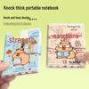 Capybara A7 Snap Closure Rubber Band Notebook – Cute, Small & Portable Study Stationery