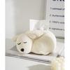 Ceramics Dog Removable Tissue Box Coffee Table Desk Storage Decoration Animal Ceramic Tissue Box Bedside Table Paper Towel Case