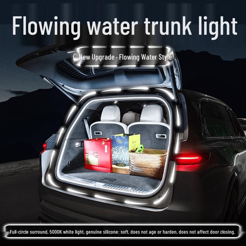 Accessoires Éclairage de Bienvenue à Flux d'Eau dans le Coffre et Éclairage d'Ambiance Intérieur pour Geely Emgrand L