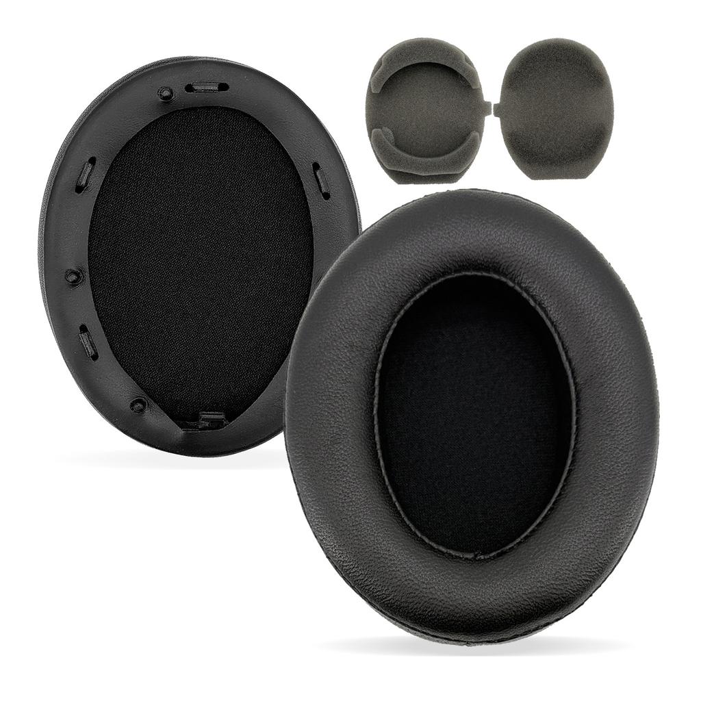 Soft Sheepskin Earpads Noise Reduction Ear Covers Ear Earmuff for WH-1000XM3 Headphones Enhances Auditory Comfort