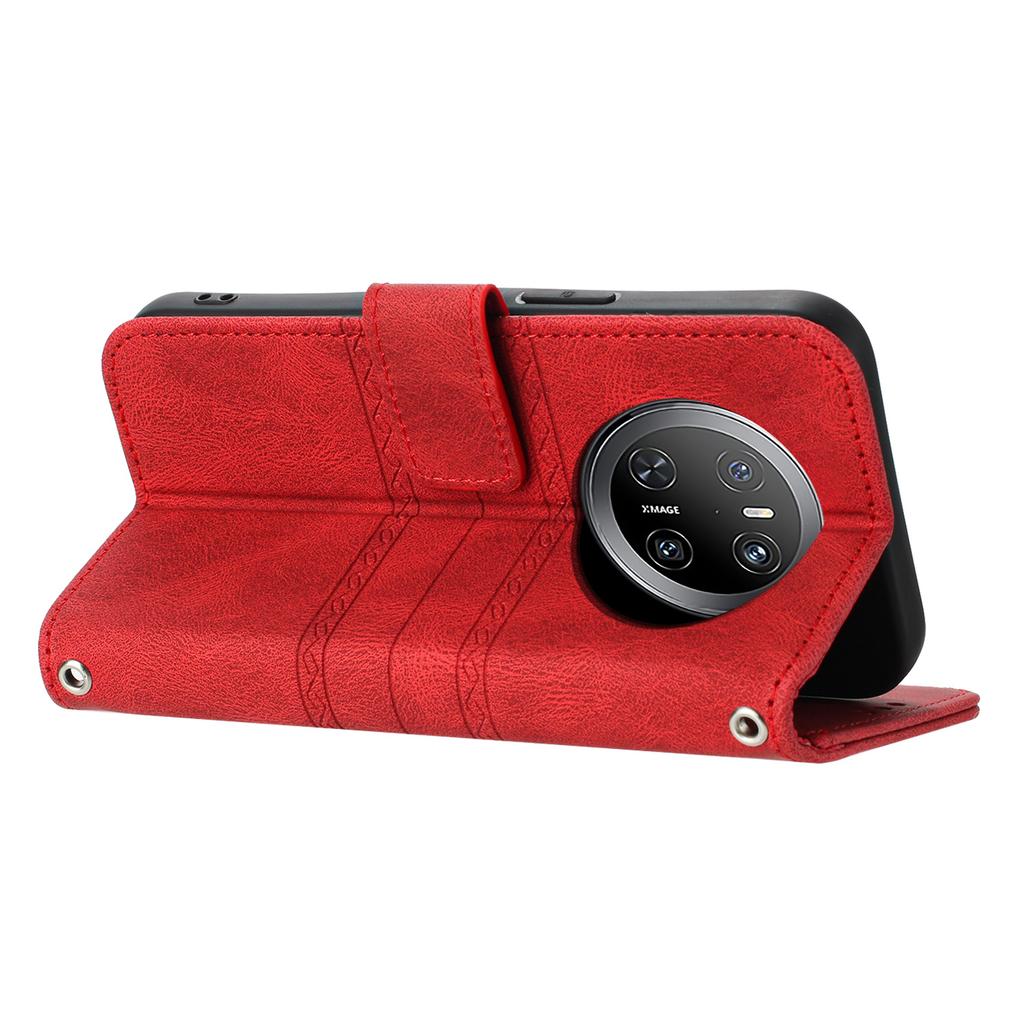 For Huawei Mate 70 Case Wallet Skin-Touch Leather Imprinted Phone Cover