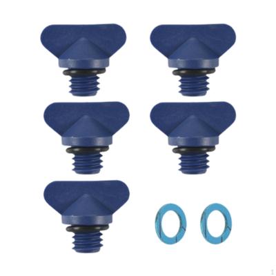 5 Pieces Manifolds Engine Block Drain Plug Kit 22806608A1 Boat Accessories
