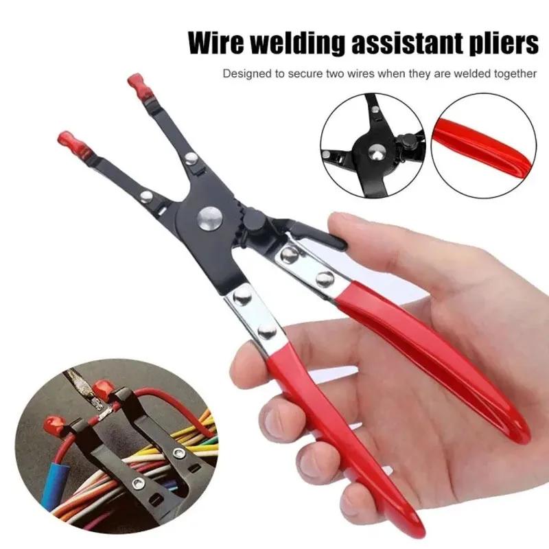 Car Vehicle Soldering Aid Pliers Hold 2 Wires Innovative Garage Tools Wire Welding Clamp Car Repair Tool Universal