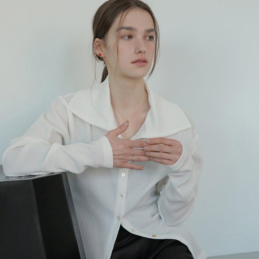 [ Modern Like ] 14K Gold-Filled Silver Red Quartz Crystal Heart Necklace