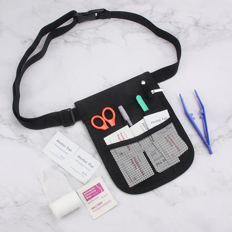 Nurse Organize Pack Multi Compartment Waterproof Thicken Oxford Fabric Nursing Waist Bag Nursing Organize Pack Nursing Pack Belt