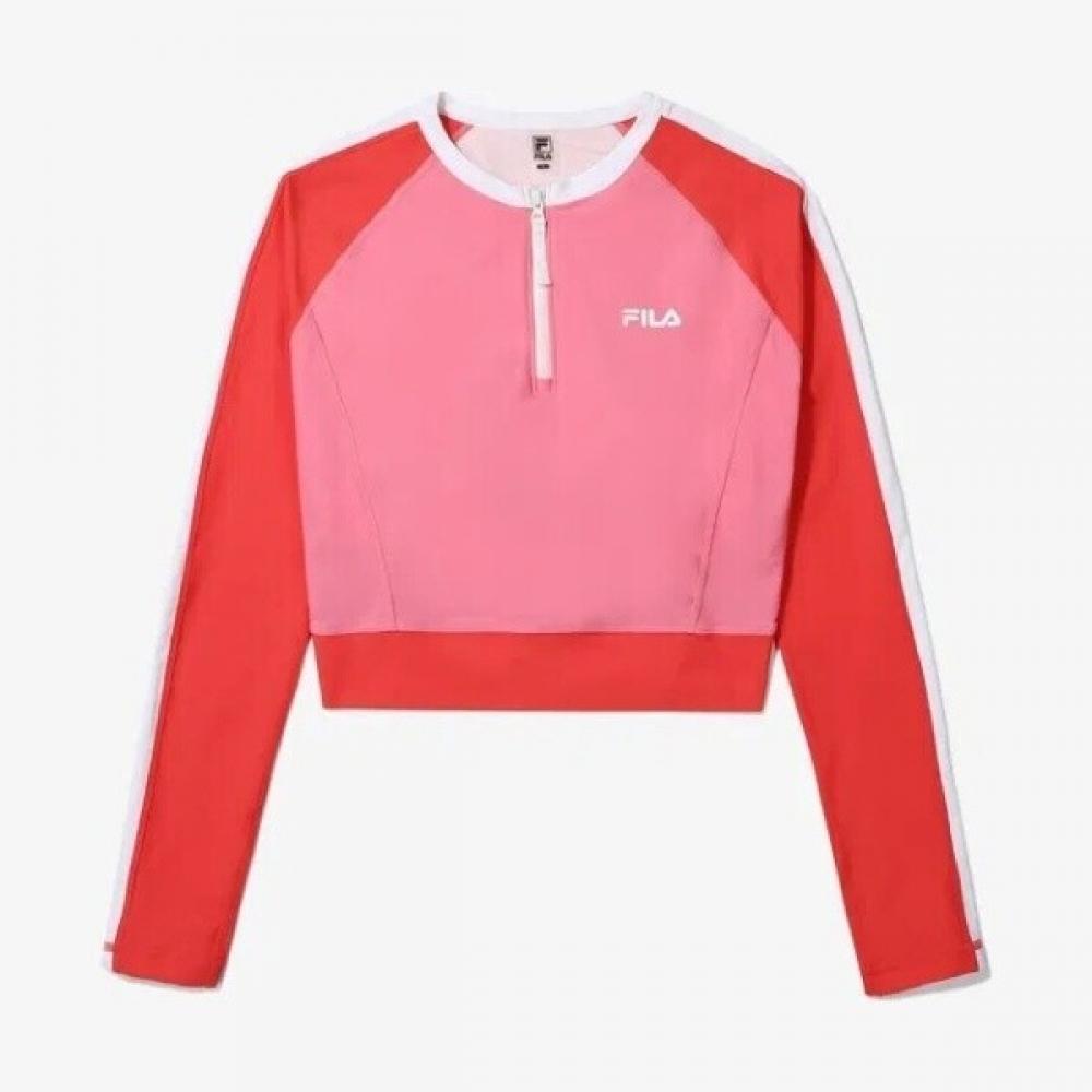 Fila Half Zip Crop Rashguard Fs2rtg2454fpik 95(M)
