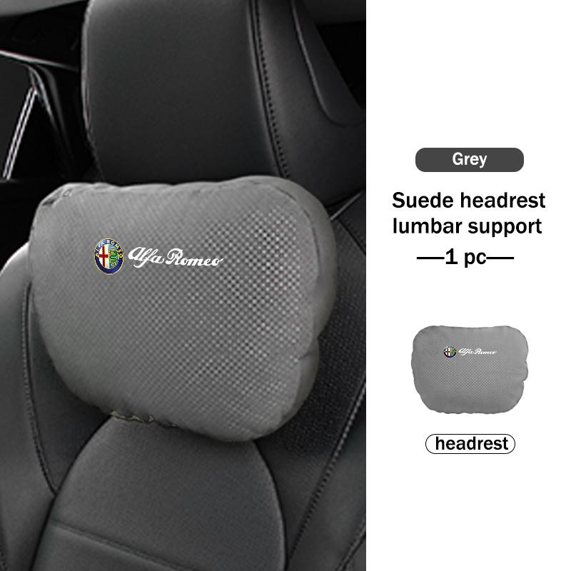 For Alfa Romeo Car Neck Pillow Head Support Pad Driver Seat Headrest Waist Support Mat 159 Giulietta Giulia 147 Mito 156 159 166