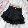 Girls Skirt New Fashionable Spring and Summer Elastic Waist Casual Simple Solid Color Sweet Girls Mini Skirts
