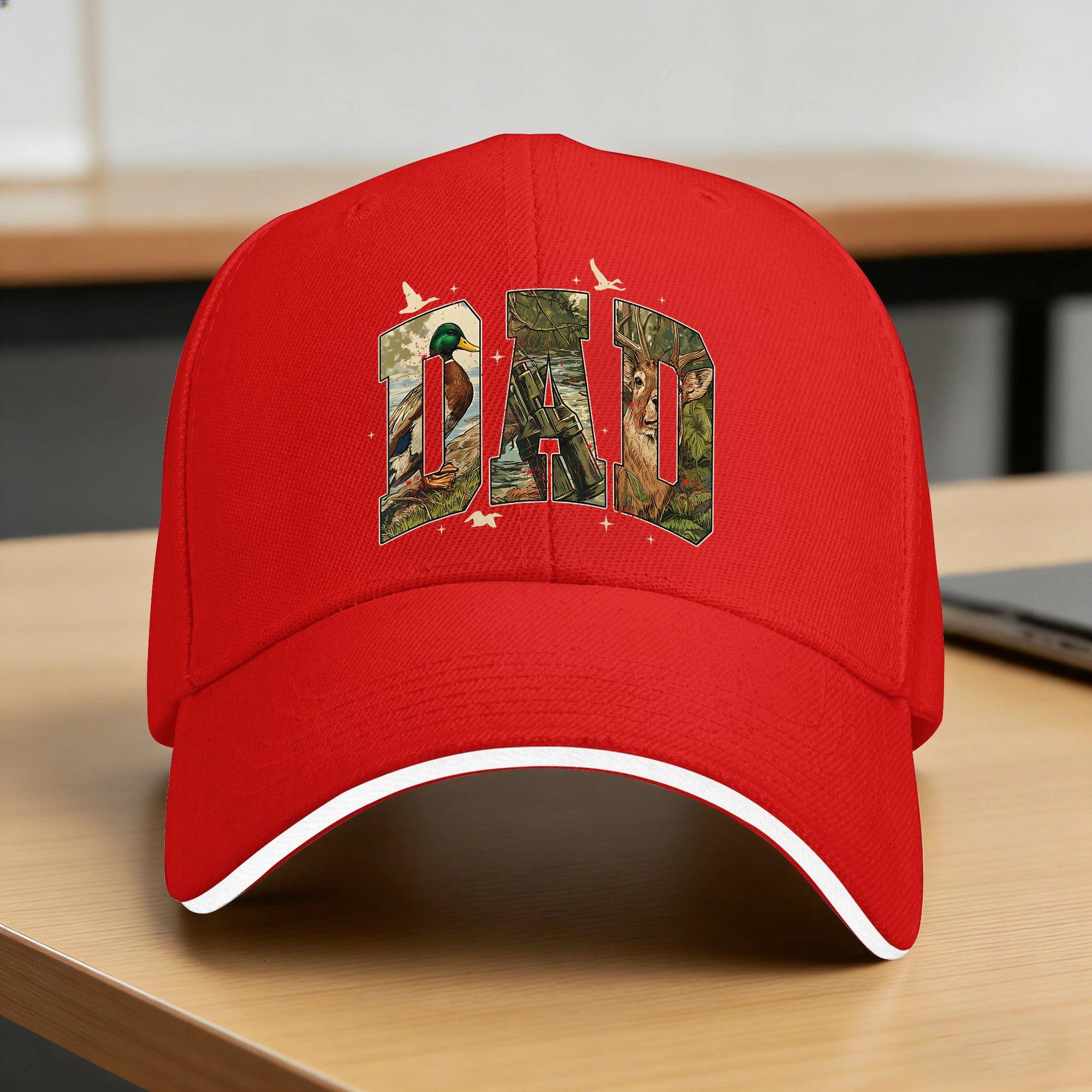 Camo Duck Hunting Dad Old Camo Dad Fathers Day Baseball Cap Women Unisex Trucker Hat Kpop Rock Baseball Caps Gift Idea One Size