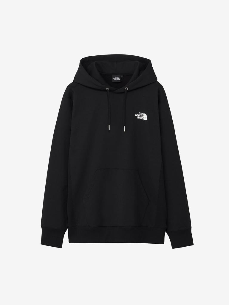North Back Square Logo Size XXL [The Face] Hoodie, Black, 2,