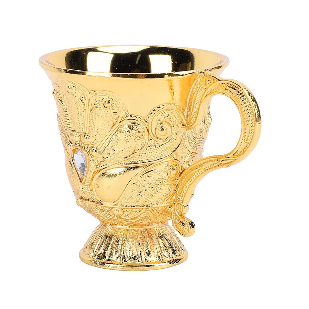 Retro Wine Glass Metal Multi Functional Decorative Shot Glass Wine Chalice for Bar Display Cabinet