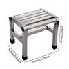 Metal Step Stool Non Slip Stable Toilet Portable Foot Rest Bath Stool for Apartment Kitchen Living Room Kids Elderly Senior