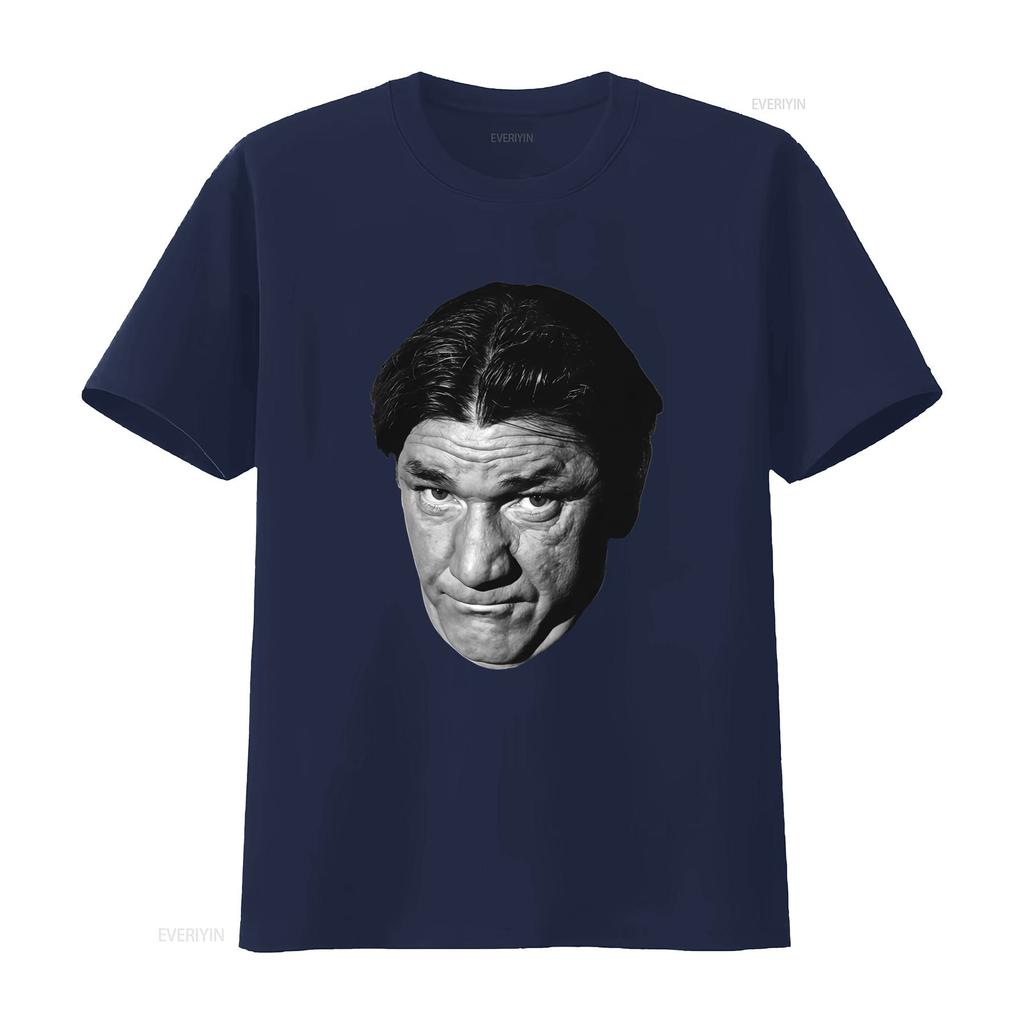 Vintage Black White Funny Classic Comedy Actor Portrait Print Casual T Shirt Vintage Washed Graphic Stretched Streetwear