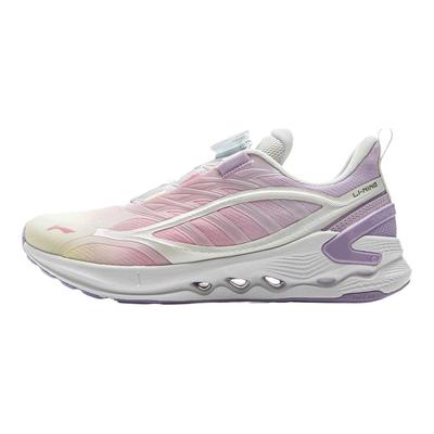 Li Ning Kinder Laufschuhe Bequem Vielseitig Rutschfest Stoßdämpfend Langlebig Low-Top Kinder Sneaker Hellrosa YKFV018-2