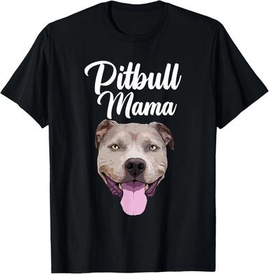 Cool Pitbull Mom For Women Mama Pitbull Owner Dog Lover Gift Unisex T-Shirt