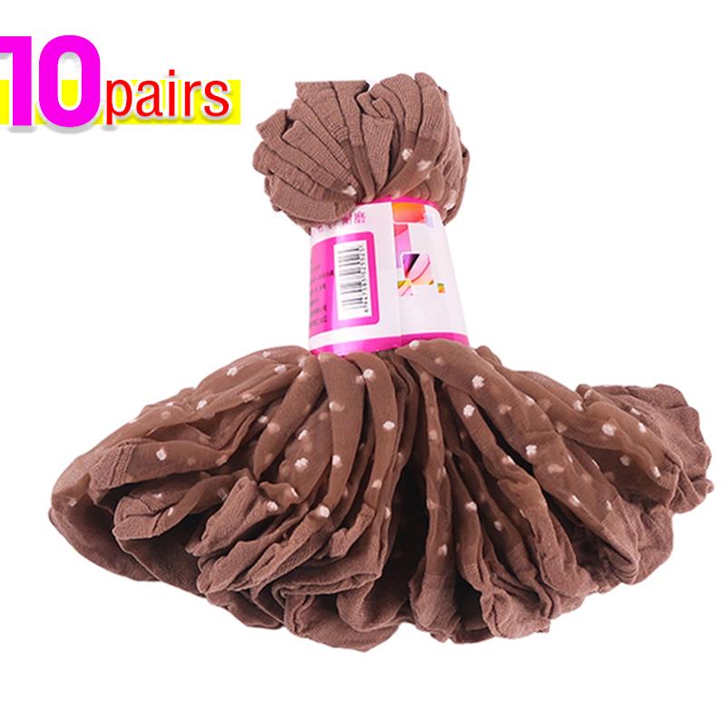 Women Breathable Socks Sexy Black Skin Dot Pattern Socks for Girls Fashion Summer Cool High Stretch Lace Short Sock