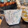 Girls' Small Canvas Makeup and Toiletry Bag with Zipper for Lipstick and Pencils