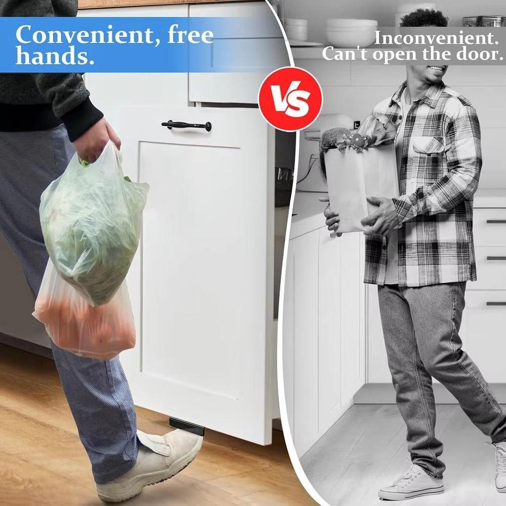 Metal Foot Pull Handle Efficient Cabinet Door Handles Durable Touchless Opener  Kitchen