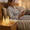 Indoor Decorative Lighting Lighted Christmas Tree Ornaments, Mini Xmas Night Light, Battery Operated Gift for Relatives And Friends Table Lamp,