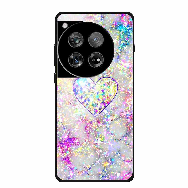 Personalized Seven-Colored Tempered Glass Phone Case for OnePlus 12 - Unisex