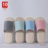 10 Pairs Thickened Sole Disposable Slippers for Men & Women - Ideal for Home, Hotel, Travel, Summer