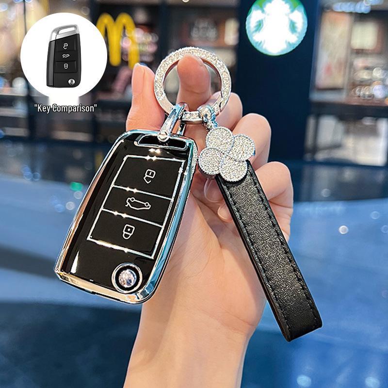 Volkswagen Passat Key Cover for 2017/18 Models - Dedicated SAIC Passat Car Key Shell with Buckle