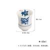 HOYIHM 1pc/lot Handwritten Blue And White Calligraphy Master Cup Jade Clay White Porcelain Tea Cup Smelling Fragrant Mug Teaset