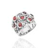 Red Garnet Ring, 925 Sterling Silver Ring, Natural Garnet Women Ring, Handmade Ring, Statement Ring, Bohemian Ring, Gift For Her