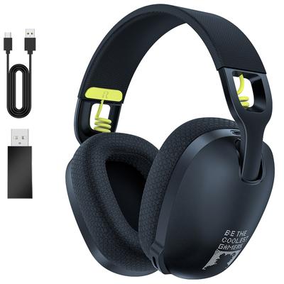 Onikuma B2 2.4GHz Wireless Headphones Gaming Headset 5.3 Large Capacity 500mah Battery Wireless Earphone with Internal Mic