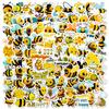 100 Stickers Little Bee Stickers Cartoon Cute Personality Children'S Room Arrangement Bedroom Diy Graffiti Stickers 4