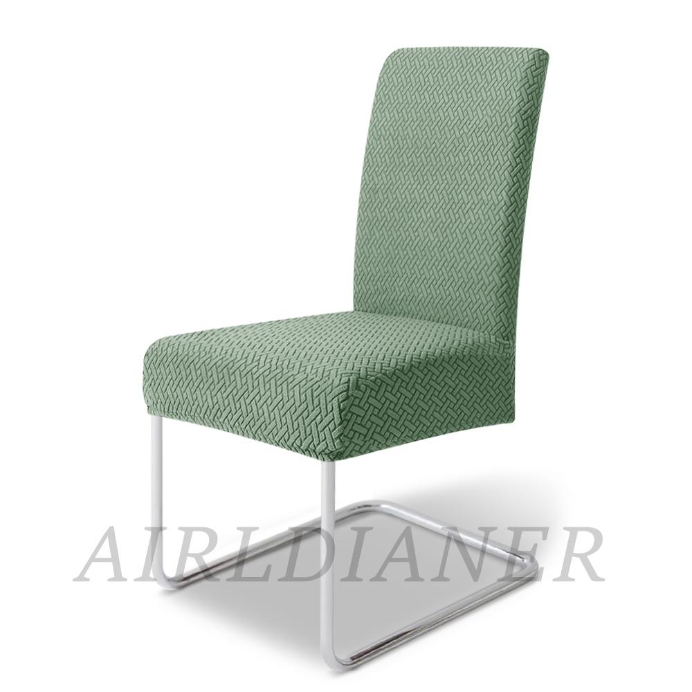 Thick Jacquard Chair Covers Soft Elastic Fabric Chair Seat Case Dining Room Removable Chair Slipcover Solid Color Restaurant 1pc