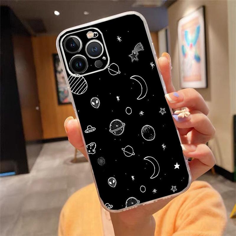 

Phone Case For iphone 17 Air 17 Pro Max 16 15 14 13 Pro Max 15 16 Pro 15Plus Space Astronaut Star Moon iphone 13