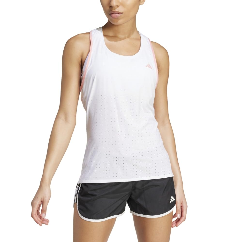 Adidas Adizero Running Tank Top HBM10 Men's White (IY5080) J/L