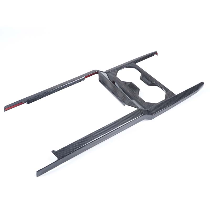 

For Tesla Cybertruck 2026-25 Real carbon fiber Car Center Console decorative panel Water Cup Frame Panel Sticker Car Accessories