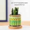 China Manufacturer Multi Color Cylinder Succulent Plant Pot Flower Pot Ceramic for Smart Home Decor
