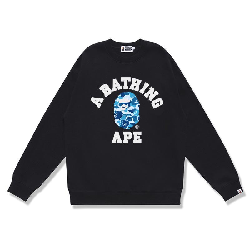 Herrtröja med lång ärm, boktryck och frotté - Höst/Vinter Casual Pullover Trendig Topp