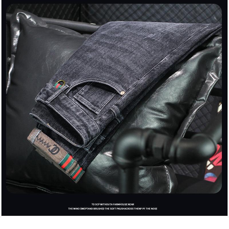 Men's Trendy Slim Fit Jeans - 2026 Korean Style with Versatile Prints