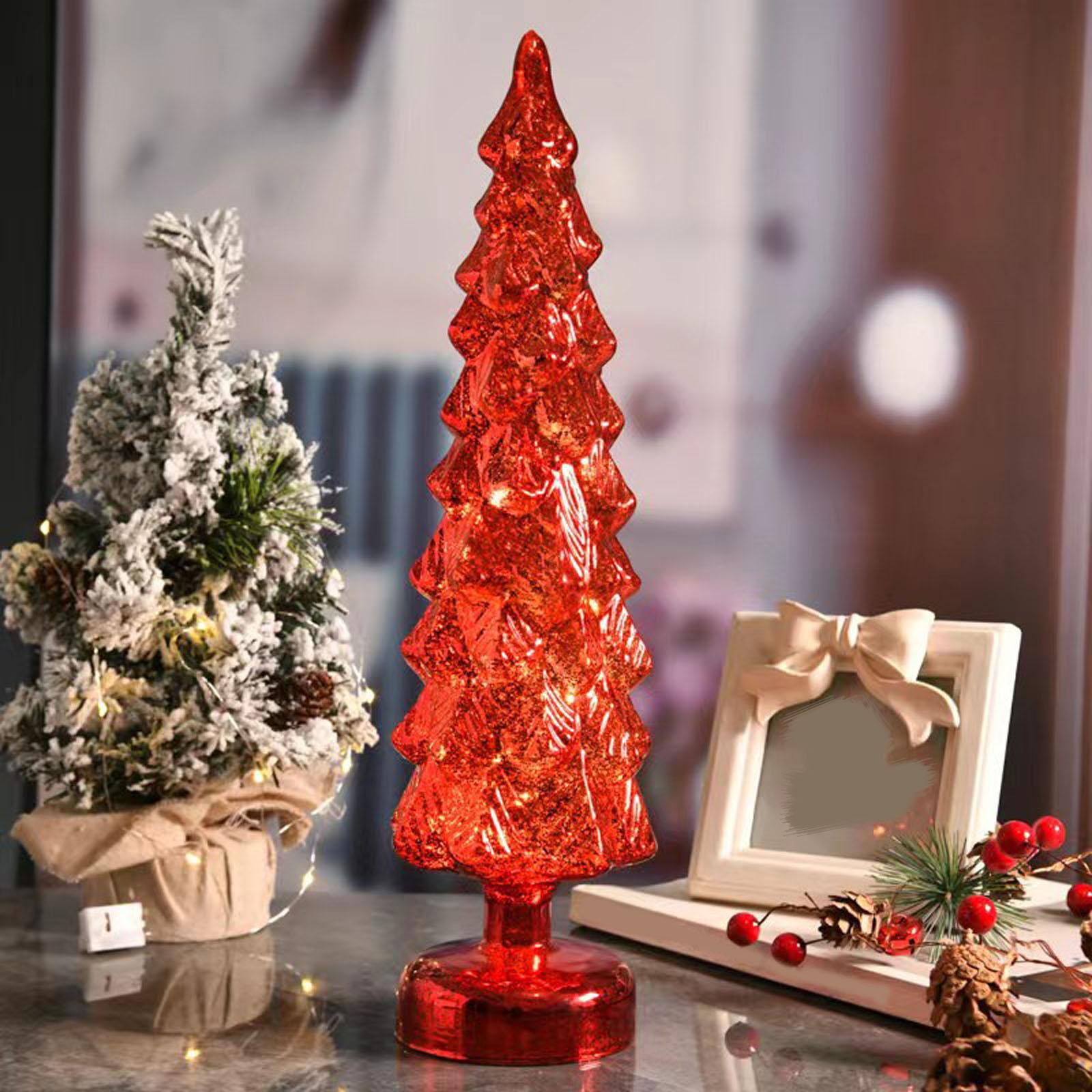 

Christmas Tree Christmas Ornaments Desktop Decoration Luminous Night Light Cross-border Home Decoration Props Christmas Gifts One Size