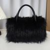 New Faux Fur Women's Bag 2026 Autumn and Winter Plush Handbag Women's Fashion Premium Shoulder Bag Plush Bag