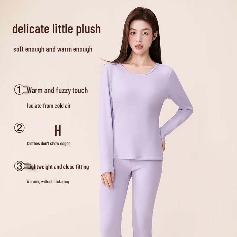 Fenteng Couple's Soft Fleece Thermal Base Layer Set