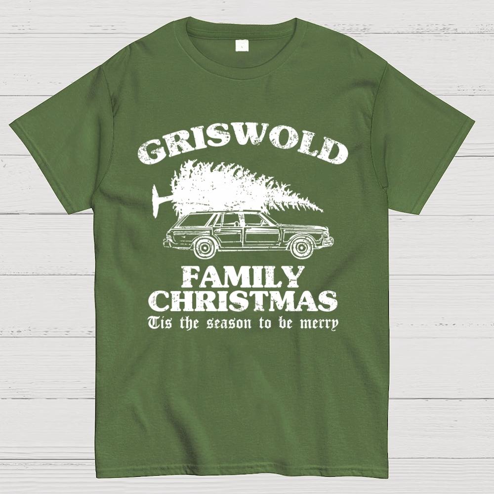 Griswold Family Christmas Cotton Summer Casual Cool Loose T-Shirt