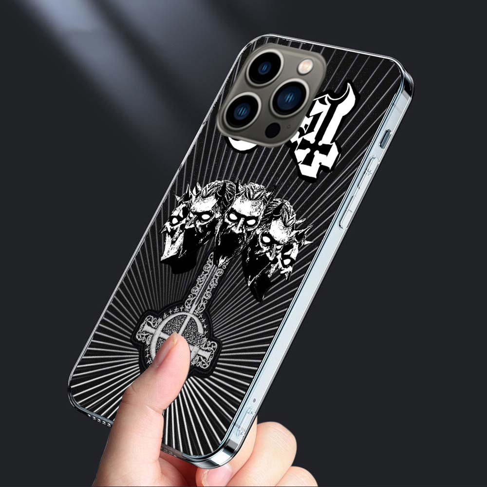 

Чехол для телефона Ghost Heavy Metal Band Для iPhone 16E 15 Pro 14 Plus 17E 16 17 Pro Max Air 11 12 13 Mini Ударопрочный Capa Милый Чехол iPhone 17E