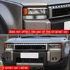 Coppia di Strisce Decorative Sopracciglia Fari per Toyota Prado LC250 2024