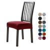 1/2/4/6pcs Velvet Chair Seat Cover Elastic Dining Chair Slipcover Soft Seat Protector for Kitchen el Banquet Wedding Decor
