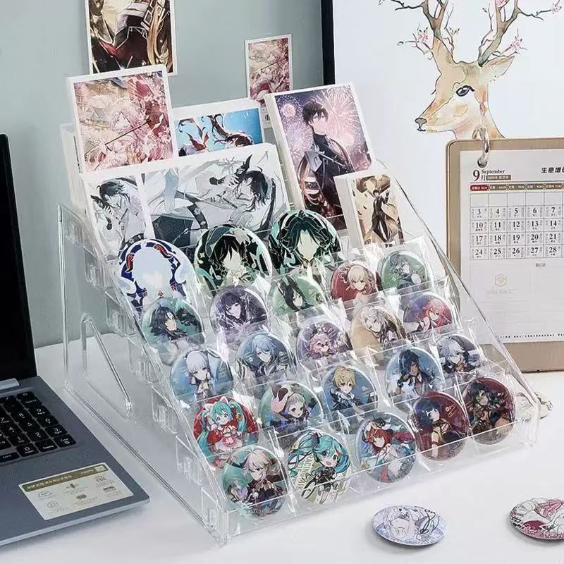 Card and Greeting Card Transparent Desktop Storage Rack Assembly, Star Card Flower Shop Gift Shop Storage Display Rack